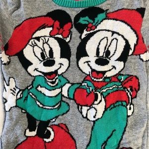 Mickey and Minnie Kids Christmas sweater